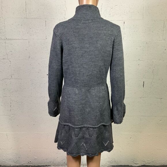 Hekla & Co Made In Italy Vintage Wool Blend Knit Buttoned Sweater Cardigan M - Picture 5 of 8